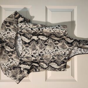 Snake Print Sleeveless Top